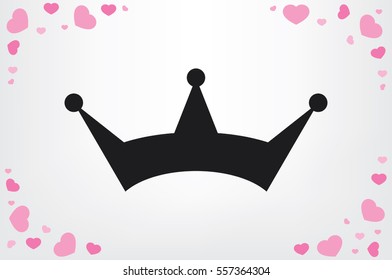 Crown icon vector illustration eps10