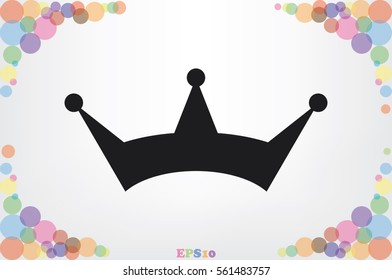 Crown icon vector illustration eps10