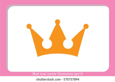 Crown icon vector illustration eps10.