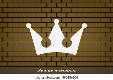 Crown icon vector illustration eps10.