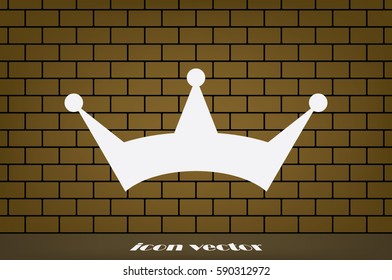 Crown icon vector illustration eps10