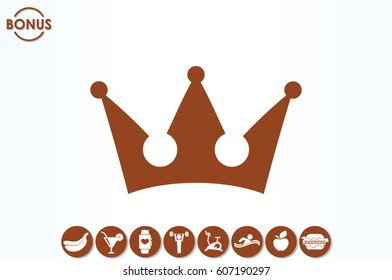 Crown icon vector illustration eps10.