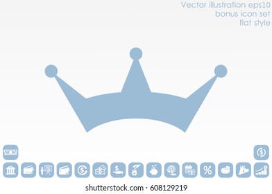 Crown icon vector illustration eps10