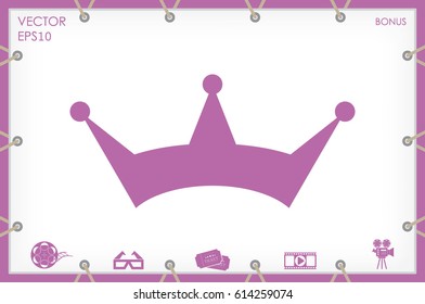 Crown icon vector illustration eps10
