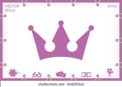 Crown icon vector illustration eps10.