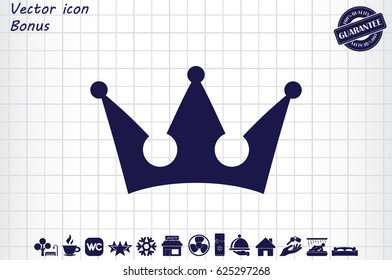 Crown icon vector illustration eps10.