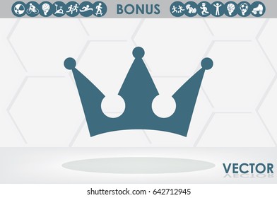 Crown icon vector illustration eps10.
