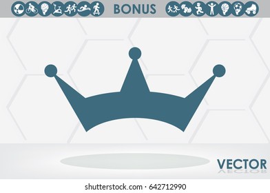 Crown icon vector illustration eps10