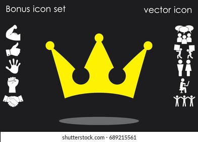 Crown icon vector illustration eps10.