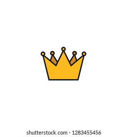 Crown icon. Vector illustration flat design