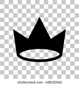 crown icon vector illustration. Flat design style
