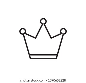 Crown icon vector illustration isolated