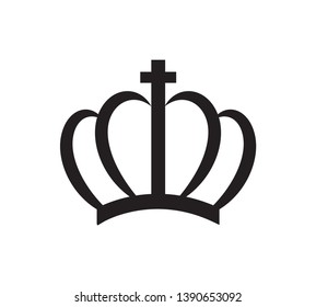 Crown icon vector illustration isolated