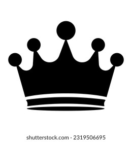 Crown icon. Vector illustration isolated on white background