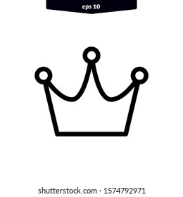 Crown icon vector illustration logo template