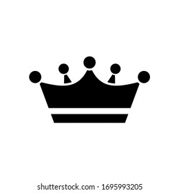 Crown icon vector illustration on white background