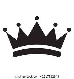 Crown icon. Vector illustration on a white background.