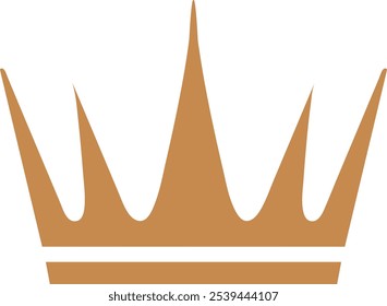 Icono de la corona. Ilustración vectorial en blanco