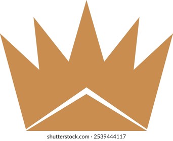 Kronensymbol. Vektorgrafik auf Weiß