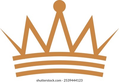 crown icon. vector illustration on white