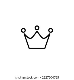 Crown icon vector illustration. crown sign and symbol