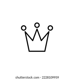 Crown icon vector illustration. crown sign and symbol