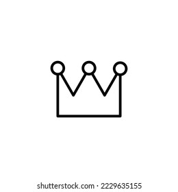 Crown icon vector illustration. crown sign and symbol