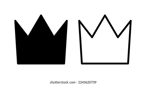 Crown icon vector illustration. crown sign and symbol