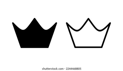 Crown icon vector illustration. crown sign and symbol