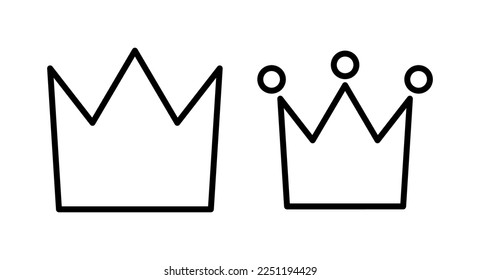 Crown icon vector illustration. crown sign and symbol