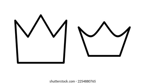 Crown icon vector illustration. crown sign and symbol