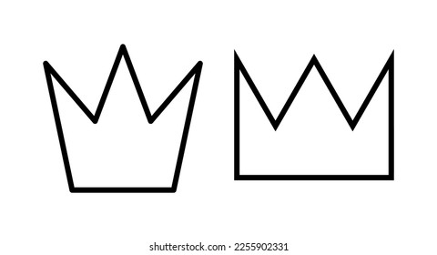 Crown icon vector illustration. crown sign and symbol