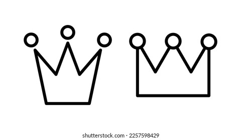 Crown icon vector illustration. crown sign and symbol