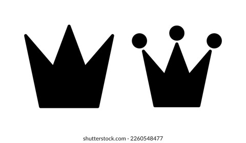 Ilustración vectorial de icono de corona. símbolo de la corona