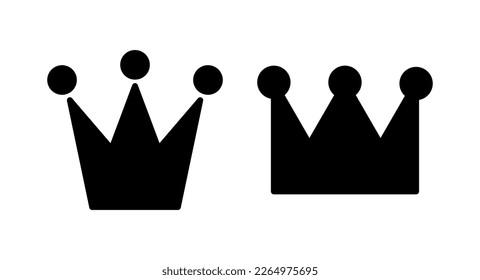 Crown icon vector illustration. crown sign and symbol
