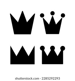 Krone Symbol, Vektorgrafik. Kronenzeichen und -symbol