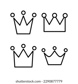 Crown icon vector illustration. crown sign and symbol