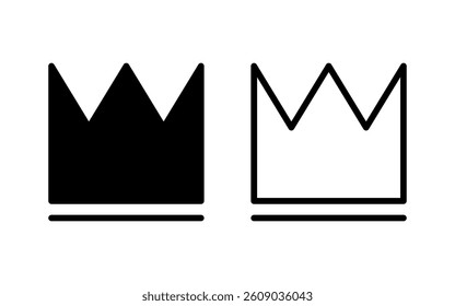 Crown icon vector illustration. crown sign and symbol