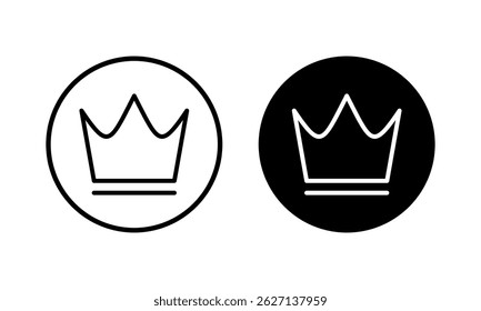 Crown icon vector illustration. crown sign and symbol