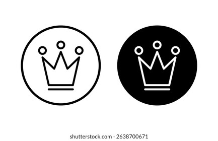 Crown icon vector illustration. crown sign and symbol