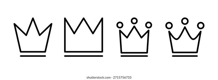 Crown icon vector illustration. crown sign and symbol