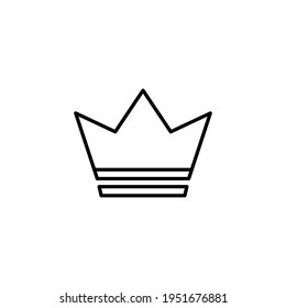 Crown icon. Vector illustration.crown icon logo template