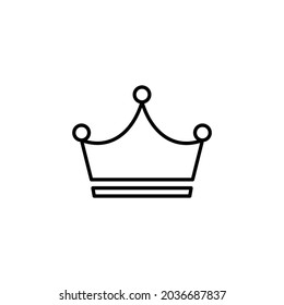 Crown icon. Vector illustration.crown icon logo template