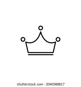 Crown icon. Vector illustration.crown icon logo template