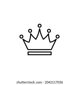 Crown icon. Vector illustration.crown icon logo template
