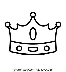 Krone Symbol, Vektorbild. Kann auch für Web-Apps, mobile Apps und Printmedien verwendet werden.