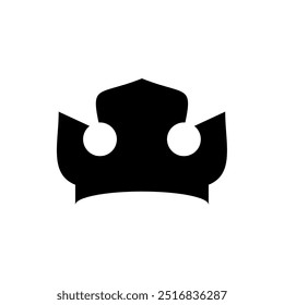crown icon. vector isolated on white background, simple and modern design.