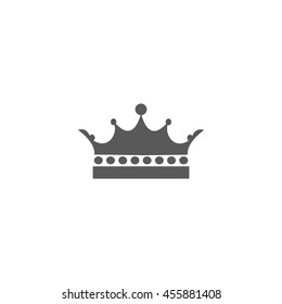 Crown icon vector isolated on white background.