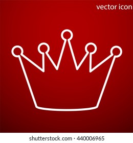 Crown icon vector and jpg. Flat style object. Art picture drawing. Eps 10. Web icons.