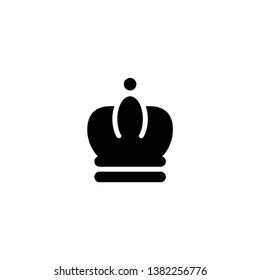 Crown icon vector. King crown logo illustration. Trendy flat design style on white background.